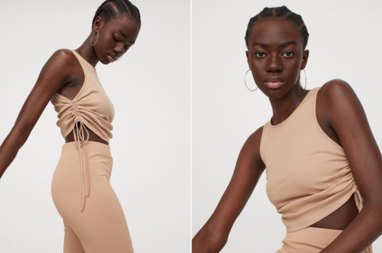 black bald girl