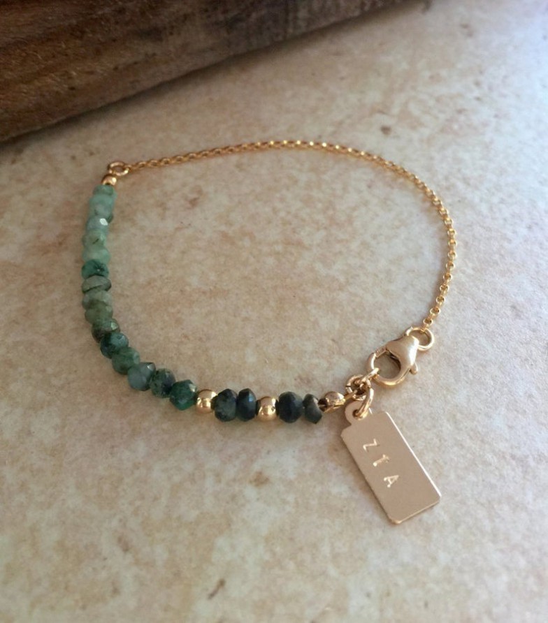 A Personalized Emerald Bracelet