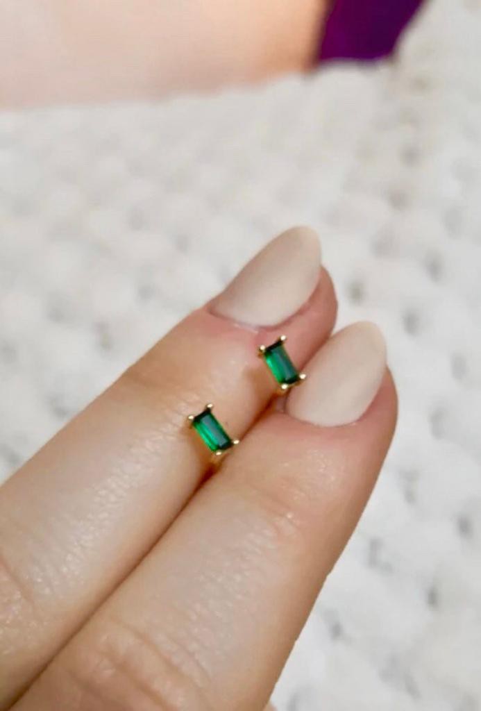 Emerald Stud Earrings