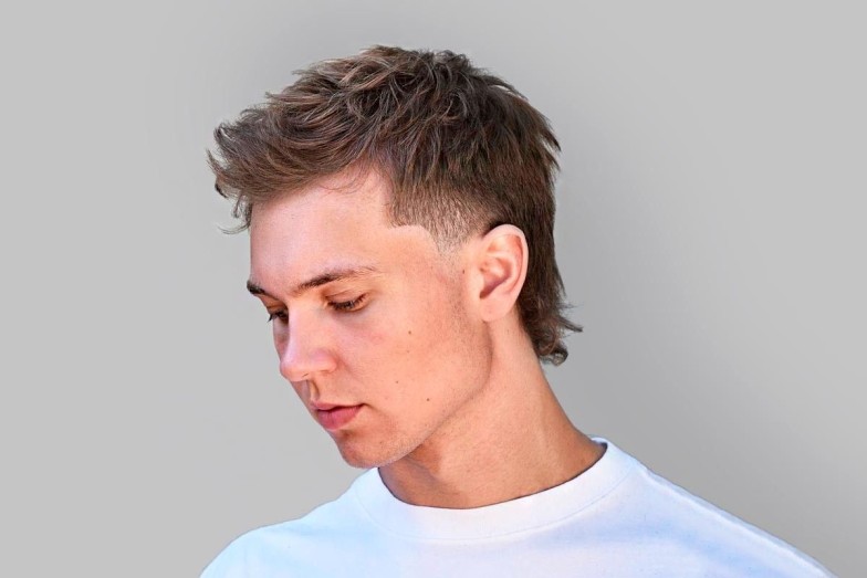 Curly Mullet Haircut