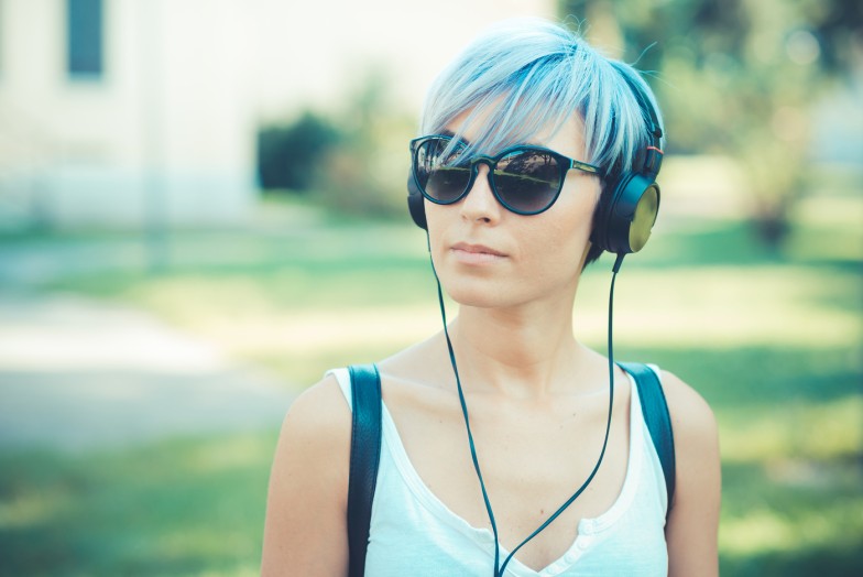 Silver-Blue Hair Dye