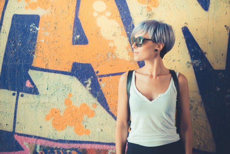 Silver-Blue Hair Dye