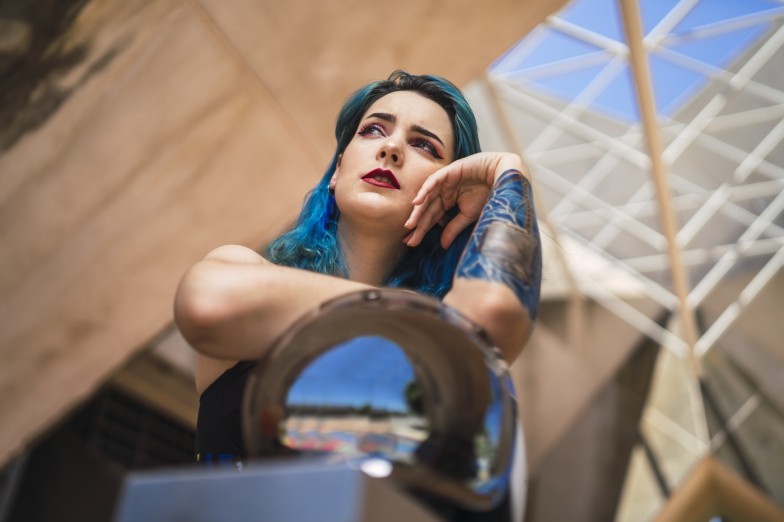 Silver-Blue Hair Dye