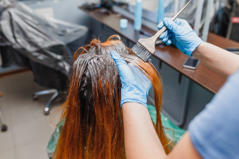 Icy Blue Hair Coloring