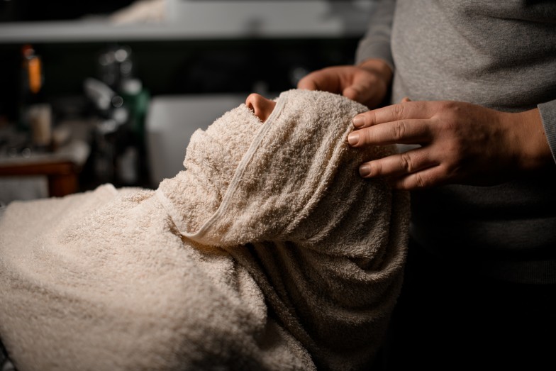 hot towel shave