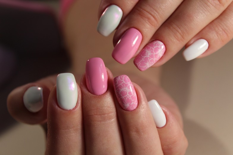 Pink Acrylic Nails