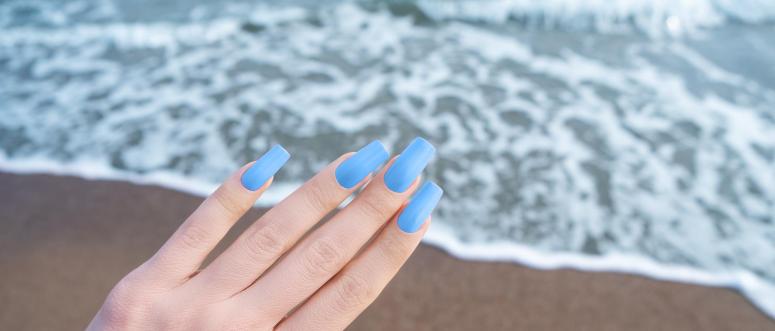 Blue Ombre Nails Blue Ombre Nails