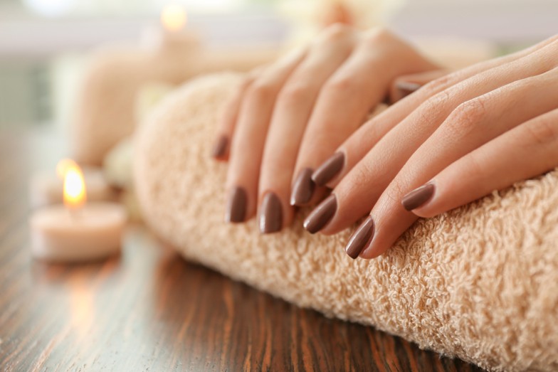 brown nails
