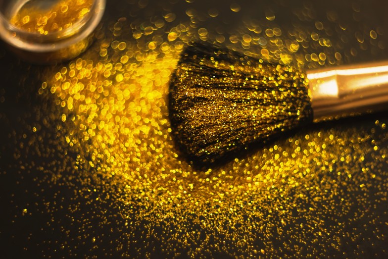 Gold Glitter Eyeshadow