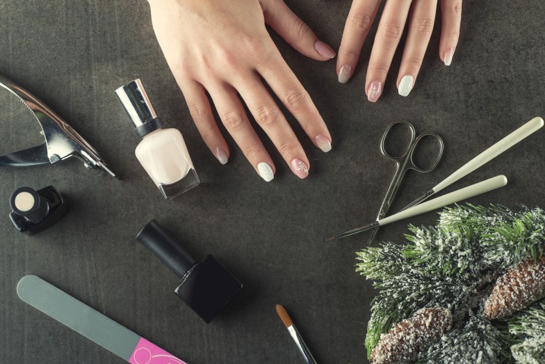 Winter Acrylic Nails