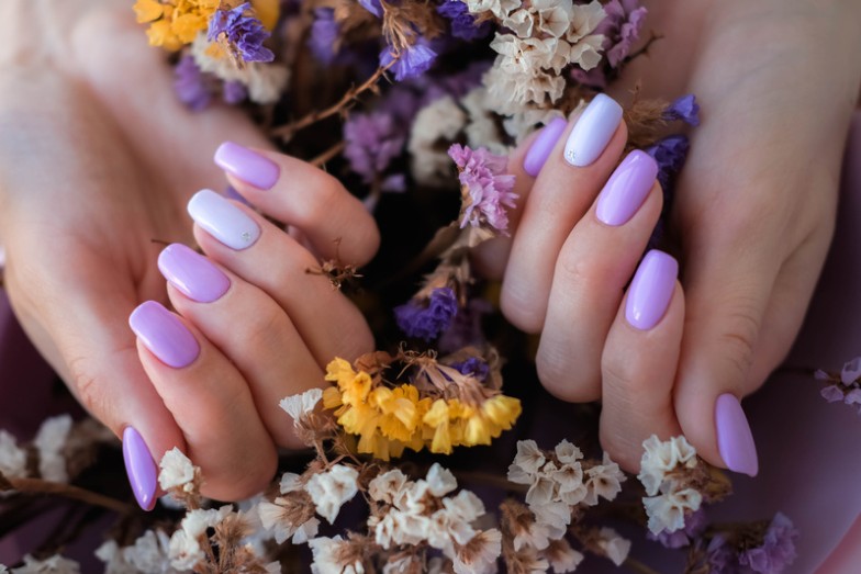 Purple Summer Nails