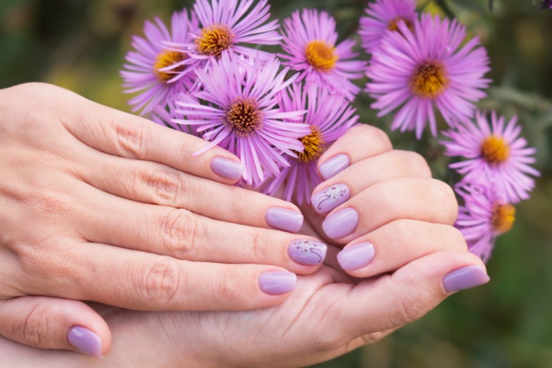 Purple Summer Nails