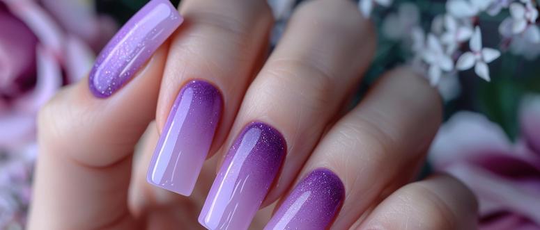 Purple Summer Nails Purple Summer Nails