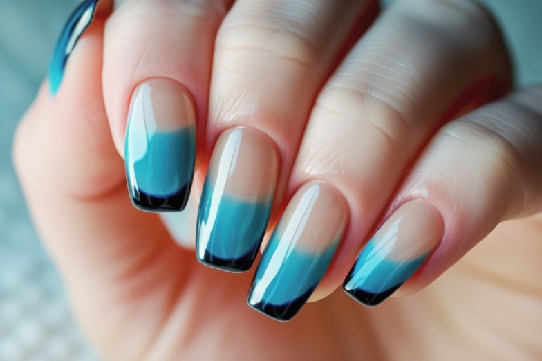 blue nails