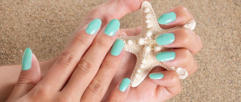 Summer Nails In Blue Summer Nails In Blue