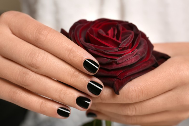 black manicure