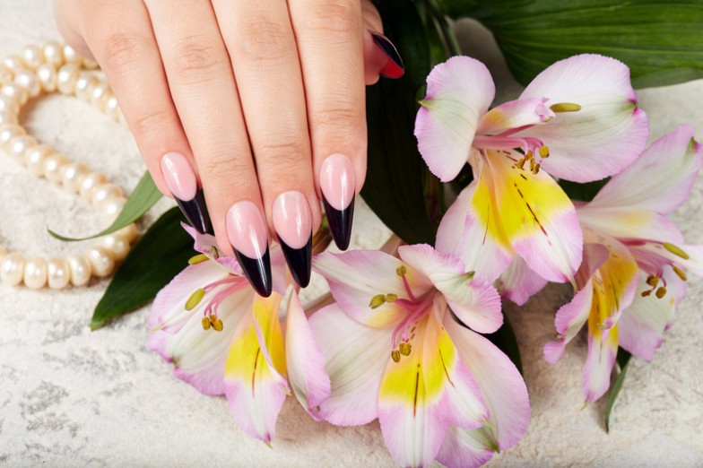 black manicure