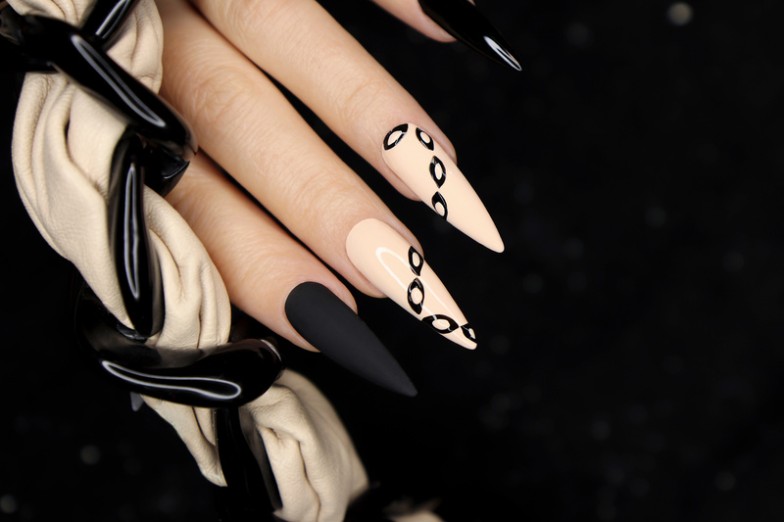 black manicure