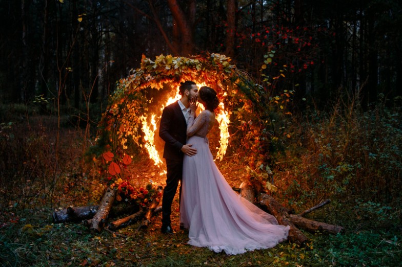 man autumn wedding