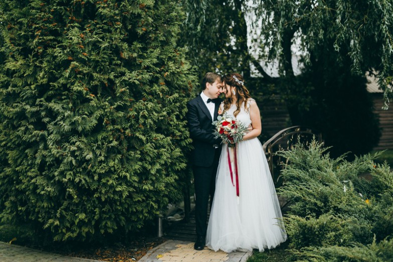 man autumn wedding