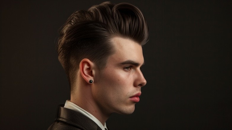 slick back hairstyle