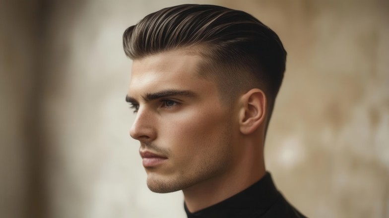 slick back hairstyle
