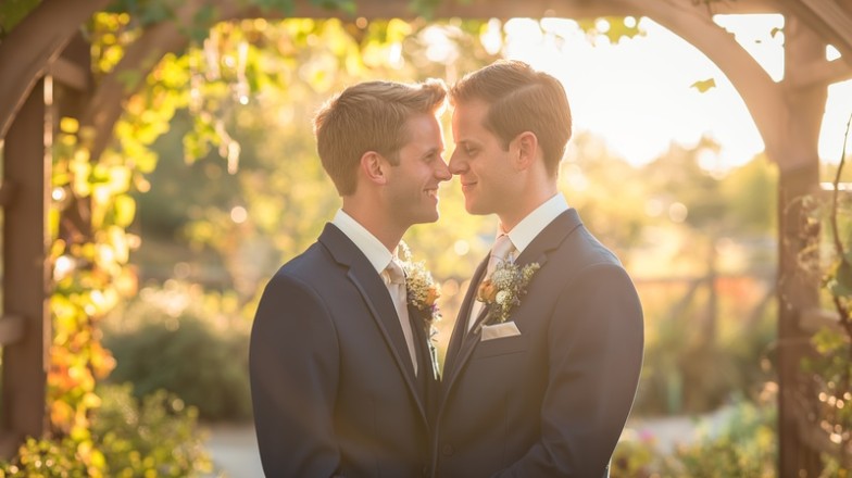 autumn wedding groom
