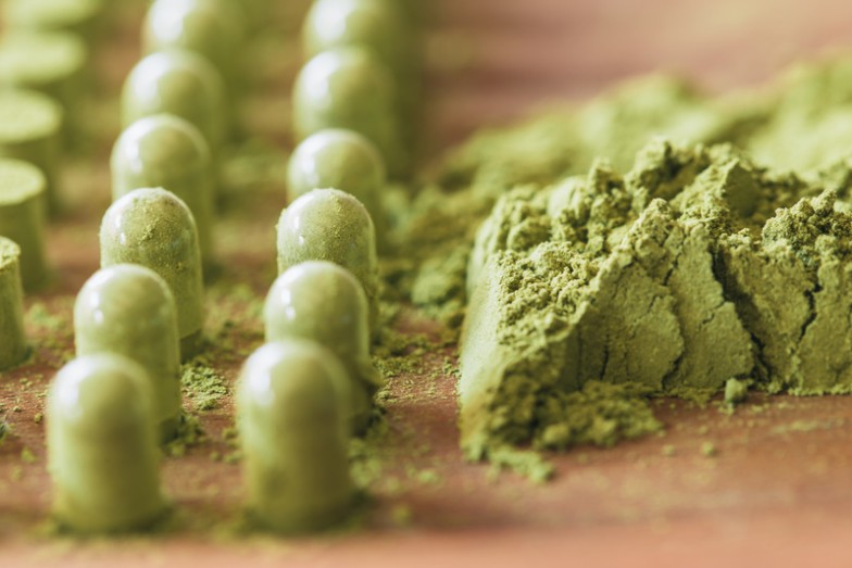 green powder