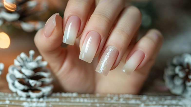 autumn wedding manicure