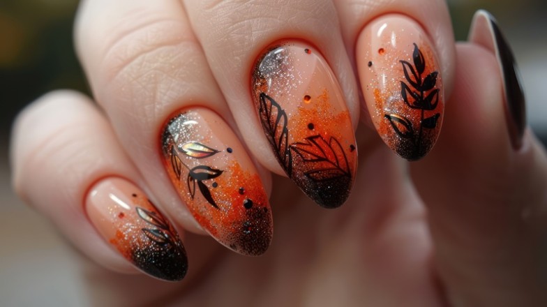 Chrome Fall Nails