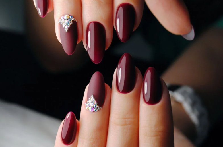 Maroon Fall Nails
