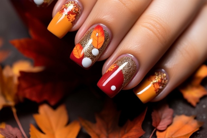 autumn manicure