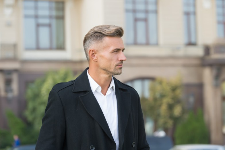 man hair autumn