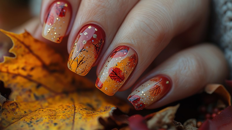 autumn manicure