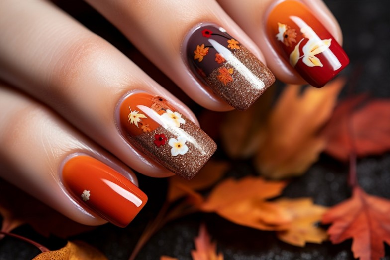 autumn manicure