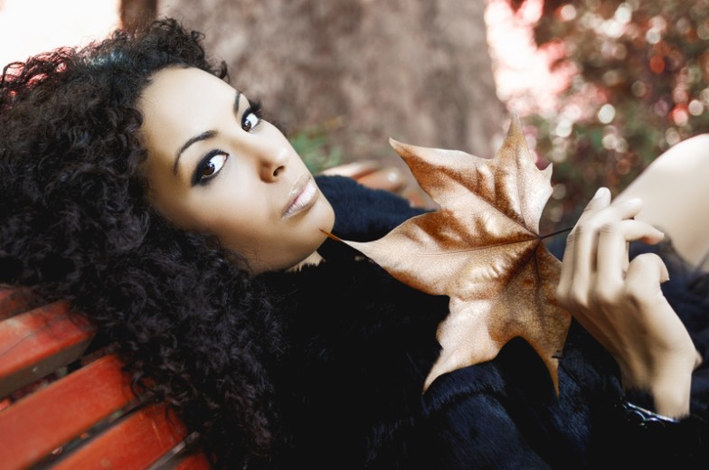 Autumn hair afroamerican