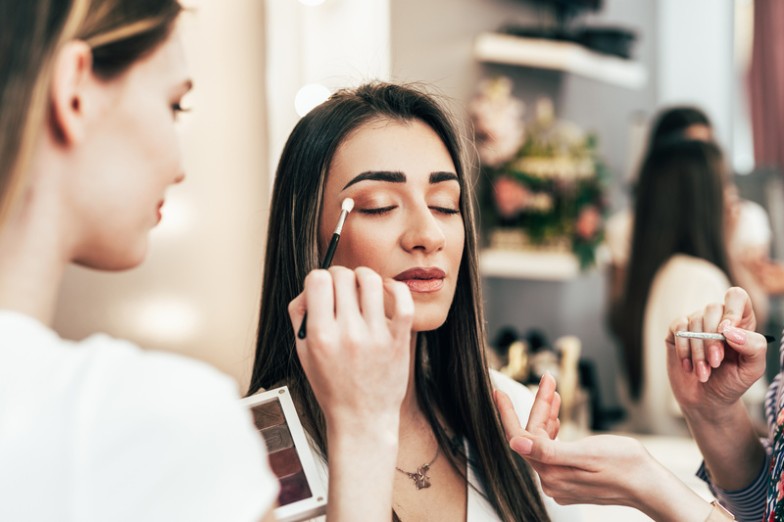 college student makeup artist