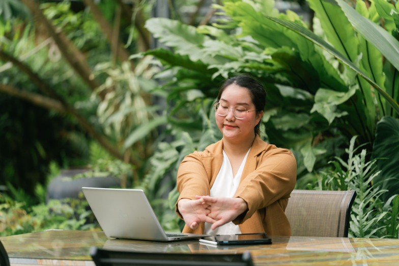 businesswoman self-care