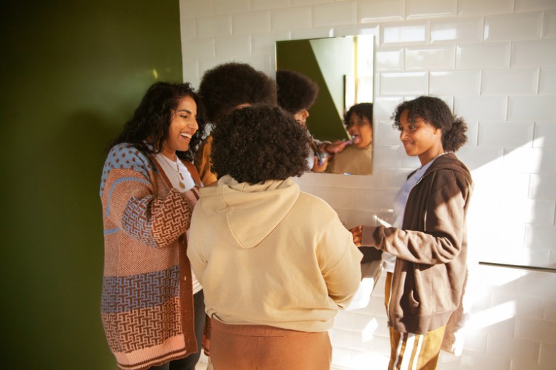 self-care with friends