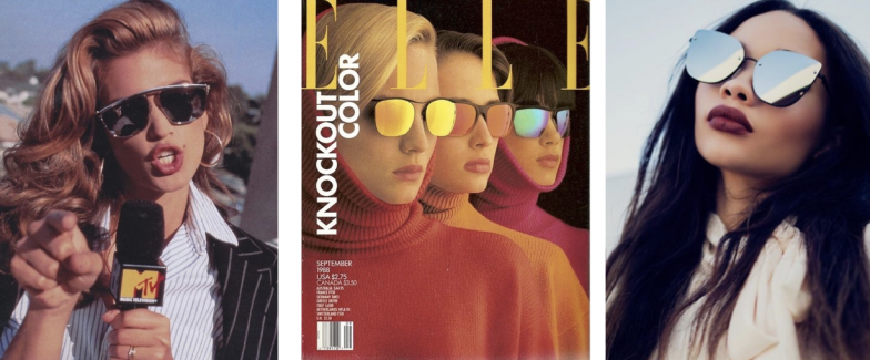 5 Hot 80’s Styles That Are Back - Mirrored Sunglasses