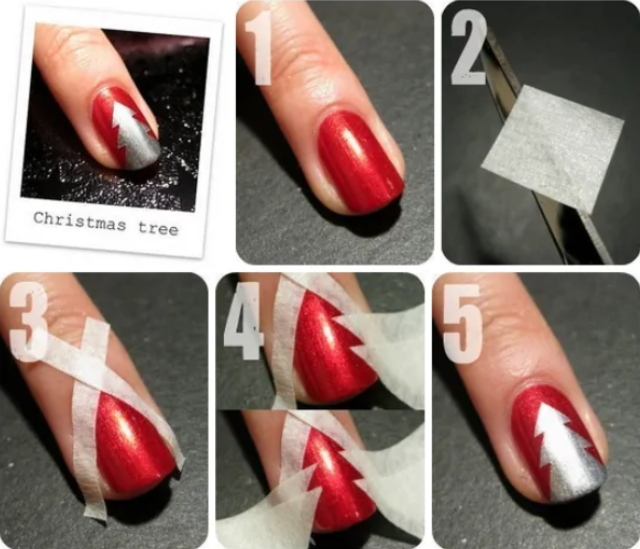 christmas tree nails