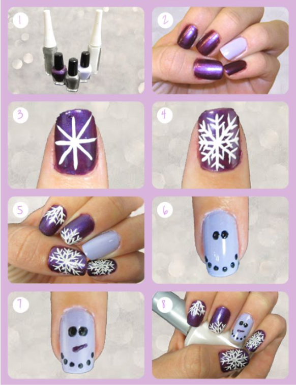 snowman nails